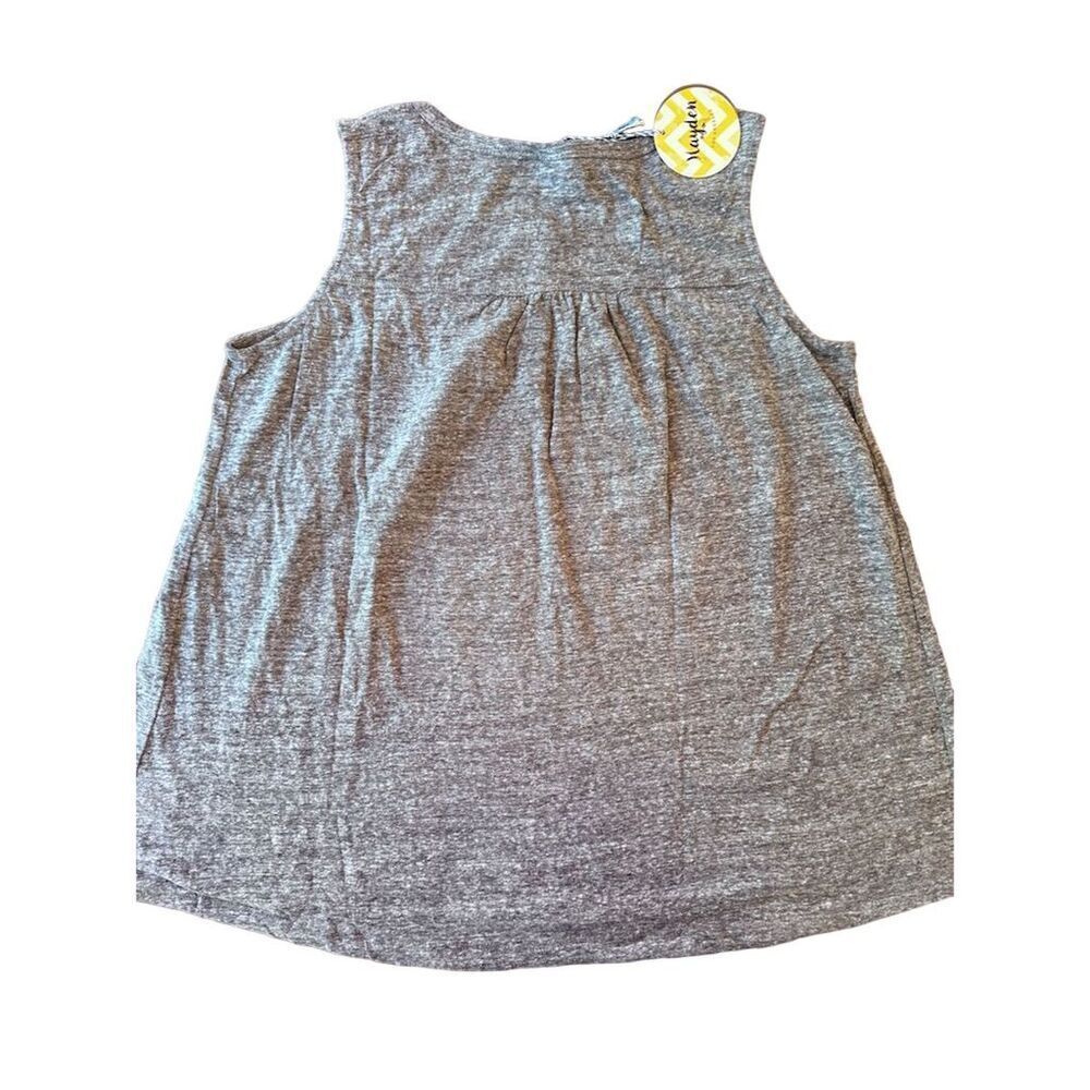 Hayden Women's Sleeveless Gray Tank Top Size M Casual Summer Wear - Picture 4 of 7